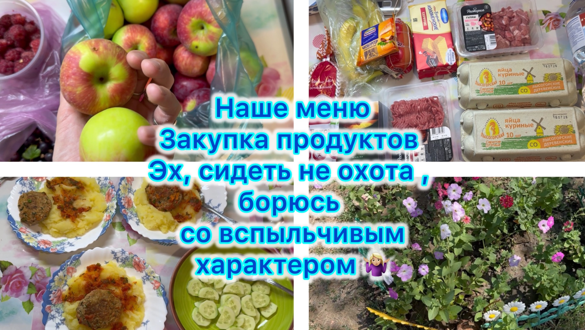 Наше меню , закупка продуктов . Эх, сидеть не охота 🤷🏼♀️ Борюсь со вспыльчивым характером) смотреть онлайн
