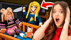 ЗЛАЯ НЯНЯ ПРЕСЛЕДУЕТ МЕНЯ!😭КВИНКА УСТРОИЛА ПОБЕГ В РОБЛОКС!😱