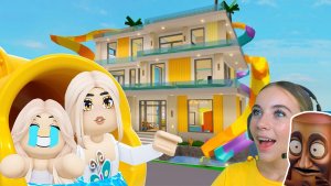 ПРЕВРАТИЛА СВОЙ ДОМ В АКВАПАРК В БРУКХЕЙВЕН в ROBLOX! С АЛЁНОЙ