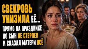 Истории из жизни | Свекровь унизила невестку на празднике, но сын сделал выбор | Аудио рассказы