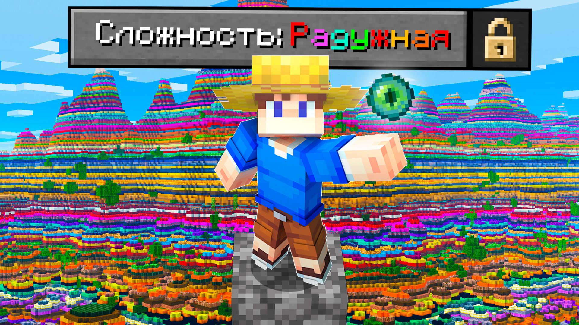 Прохожу Майнкрафт, но СЛОИ РАНДОМНЫ! смотреть онлайн
