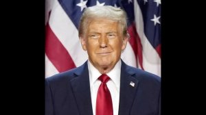В США мужчина пародировал Трампа во время митинга, сидя прямо за его спиной