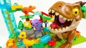 Игровой набор Большой динозавр! Распаковка и Обзор ярких игрушек! Мультики для детей смотреть!