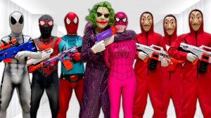 История СУПЕРГЕРОЯ! «Где же РОЗОВЫЙ»? Spider-man team! Человек-паук