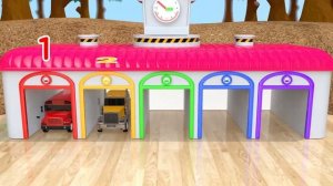 Изучайте цвета с помощью игры Street Vehicle VS PACMAN Surprise SoccerBall в игре Magic Slide Sa