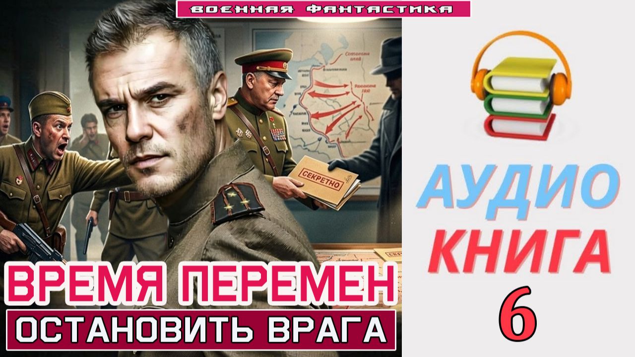 #Аудиокнига. «ВРЕМЯ ПЕРЕМЕН -6! Остановить врага». КНИГА 6. #Попаданцы#БоеваяФантастика смотреть онлайн
