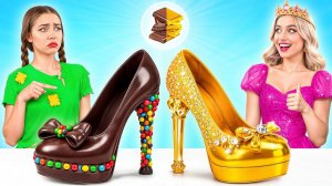Челлендж. Шоколадная Еда vs Настоящая еда # Удивительные Кулинарные Рецепты Multi DO Challenge