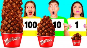 100 Слоев Еды Челлендж # Сумасшедший Челлендж