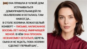[ИИ] • 34 • Она пришла в дом домоправительницей и осталась там навсегда из-за письма умершей жены...
