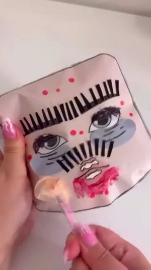 АСМР бумажные Сквиши, давлю прыщи и делаю мейкап на сквишах💗💋АСМР звуки