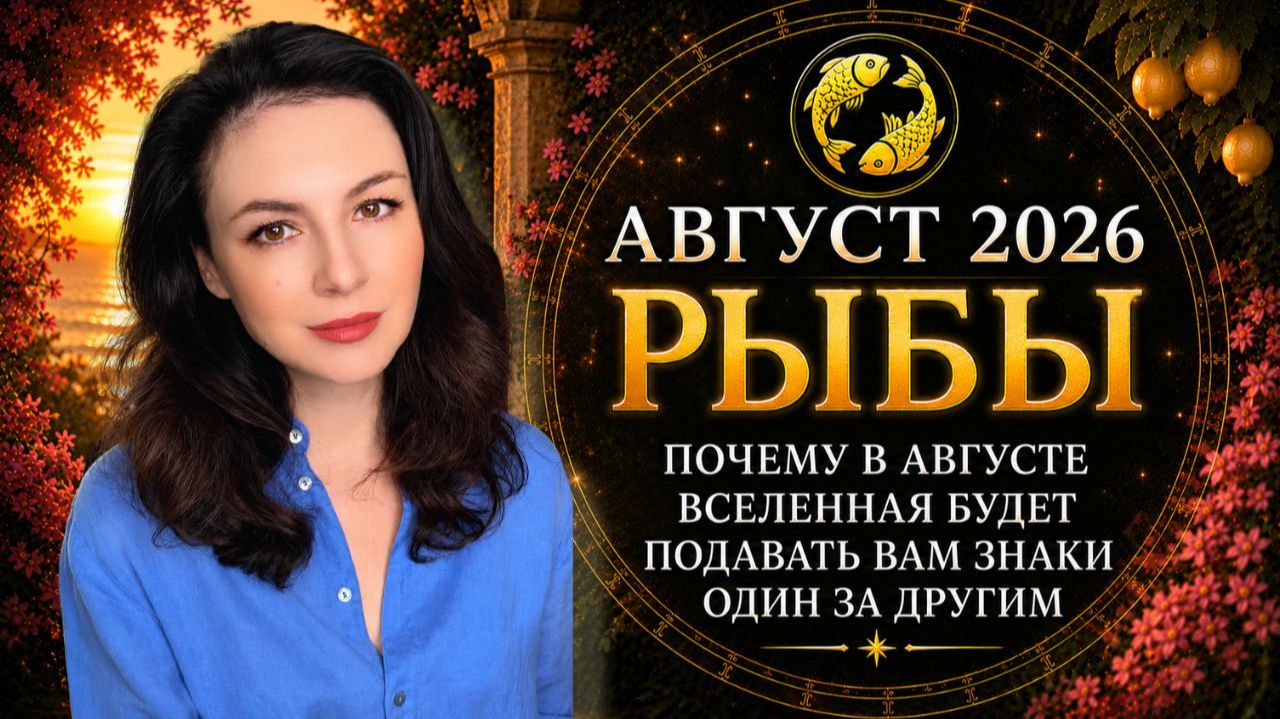 ПОЧЕМУ В АВГУСТЕ ВСЕЛЕННАЯ БУДЕТ ПОДАВАТЬ РЫБАМ ЗНАКИ ОДИН ЗА ДРУГИМ. Прогноз на АВГУСТ 2026