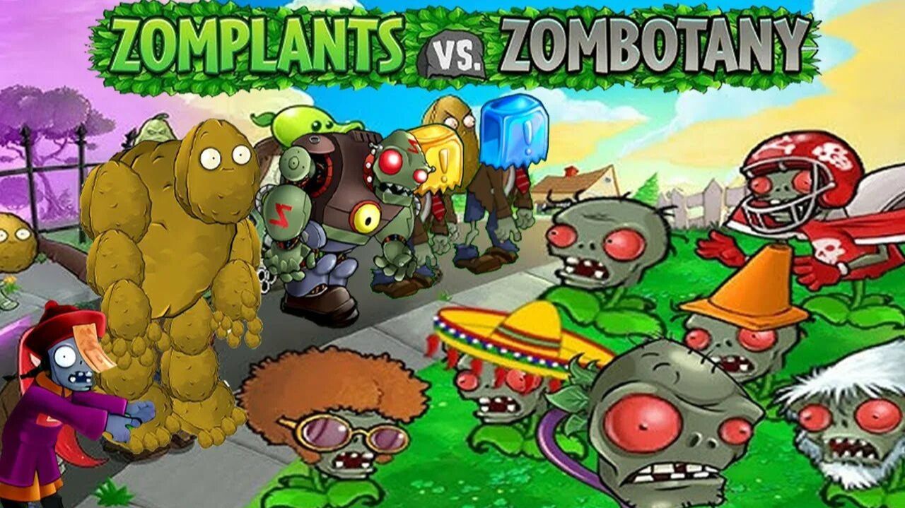 Растения против Зомби Mod Zomplant vs. Zombotany Plants vs. Zombies Survial Day (2-4 / 6) ) смотреть онлайн