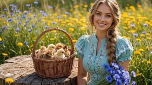 ✨ ДЕРЕВЕНСКАЯ КРАСА 💙 Васильковые глаза _ Песня для души и хорошего настроения