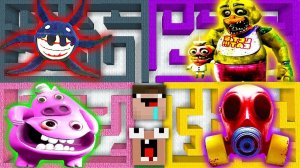 Выбери ПРАВИЛЬНЫЙ ЛАБИРИНТ DOORS 3 ИЛИ ШЕФ ПИГСТЕР ИЛИ POPPY PLAYTIME 3 ИЛИ ФНАФ РЕМЕЙК В МАЙНКРАФТ
