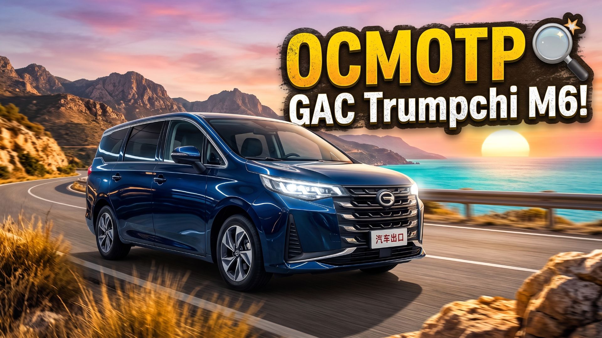Осмотр китайского минивэна GAC Trumpchi M6.