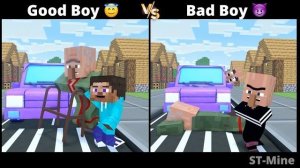 ХОРОШИЙ ПАРЕНЬ 😇 VS 😈 ПЛОХОЙ ПАРЕНЬ. БОГАТЫЙ 🤴 VS БЕДНЫЙ 🥺. ЧАСТЬ 11. #МАЙНКРАФТ АНИМАЦИЯ