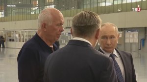 Путин посетил Иркутский авиационный завод