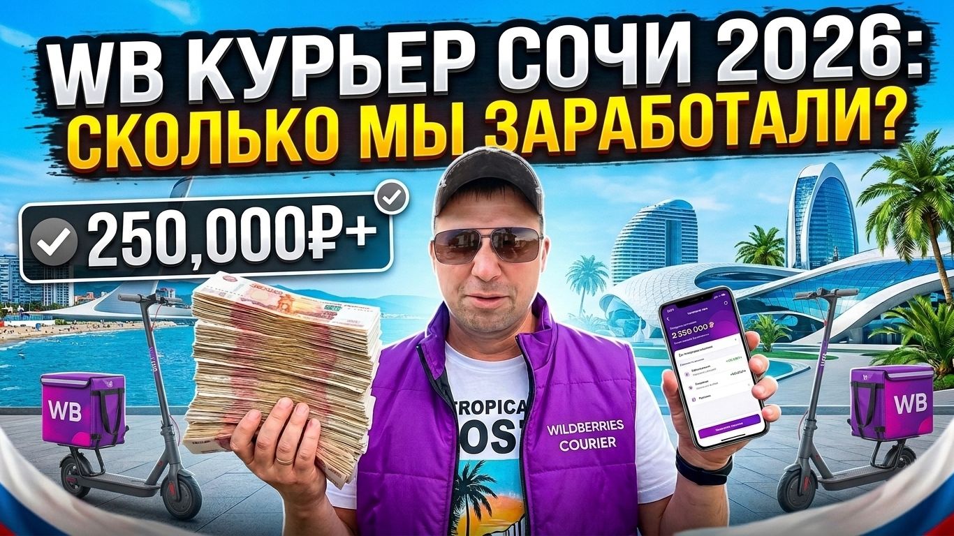 Сочи 2026!!! Сколько на самом деле платит Wildberries в Сочи? Проверили лично!!! смотреть онлайн