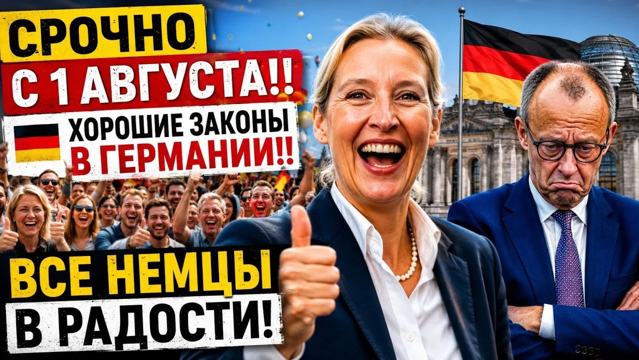 Срочно с 1 августа!! Хорошие законы в Германии!! ВСЕ НЕМЦЫ В РАДОСТИ смотреть онлайн