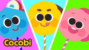 💕💕🍿🍿Раскрашивай сладкую вату весело! | Песенки для детей | Cocobi
