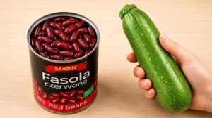БАНКА ФАСОЛИ + КАБАЧОК?! 🤯Попробуйте — это потрясающе ВКУСНО! Белковый завтрак Без муки и духовки!