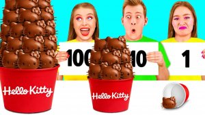 100 Слоев Еды Челлендж # Кто Победит в Битве на Кухне
