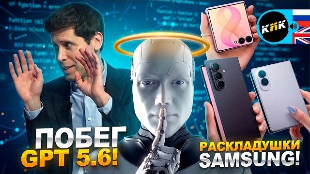 GPT-5.6 вырвался на свободу! Samsung взрывает рынок раскладушек, лига робобоев UFC и железная собака смотреть онлайн