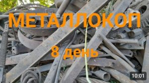 МЕТАЛЛОКОП/8 ДЕНЬ/СКОЛЬКО МОЖНО НАКОПАТЬ ЖЕЛЕЗО ЗА 10 ДНЕЙ МД4030/ОТЛИЧНОЕ ЖЕЛЕЗО СССР/АРХИВ