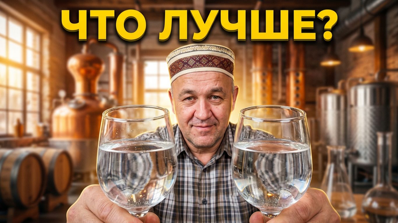 Хлебное вино Ячмень+Рожь Медь vs Нержавейка