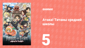 Атака! Титаны средней школы 5 серия «Усердная учёба! Титаны средней школы» (аниме-сериал, 2015)