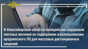 Новосибирская полиция задержала подозреваемых в использовании вредоносного ПО для массовых хищений