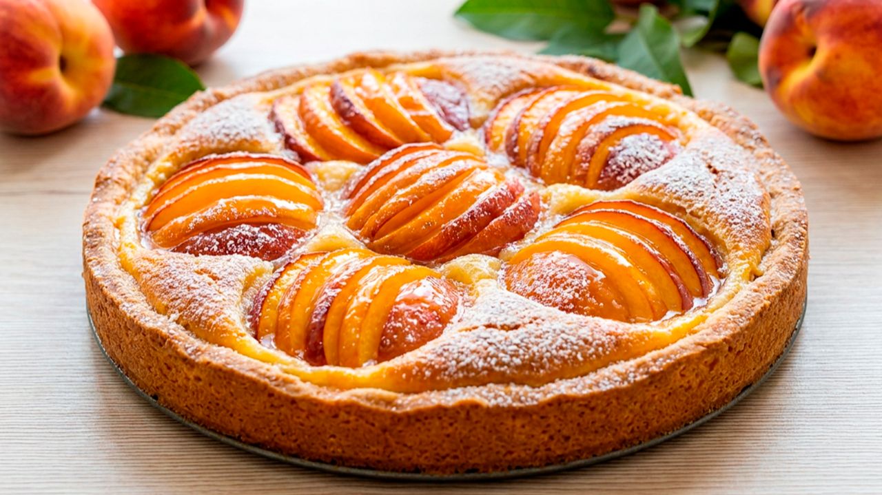 НЕВЕРОЯТНО НЕЖНЫЙ ПЕРСИКОВЫЙ ПИРОГ! РЕЦЕПТ ВКУСНОЙ ВЫПЕЧКИ ИЗ СЕЗОННЫХ ФРУКТОВ!