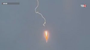 Молния ударила в китайскую ракету-носитель