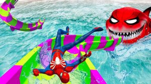Невероятный трейл Спайдермена_ сверхдальний тест на прочность в GTA 5