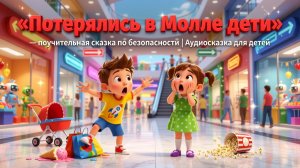 🏬🏃♂️✨ «Потерялись в Молле дети» — поучительная сказка по безопасности | Аудиосказка для детей