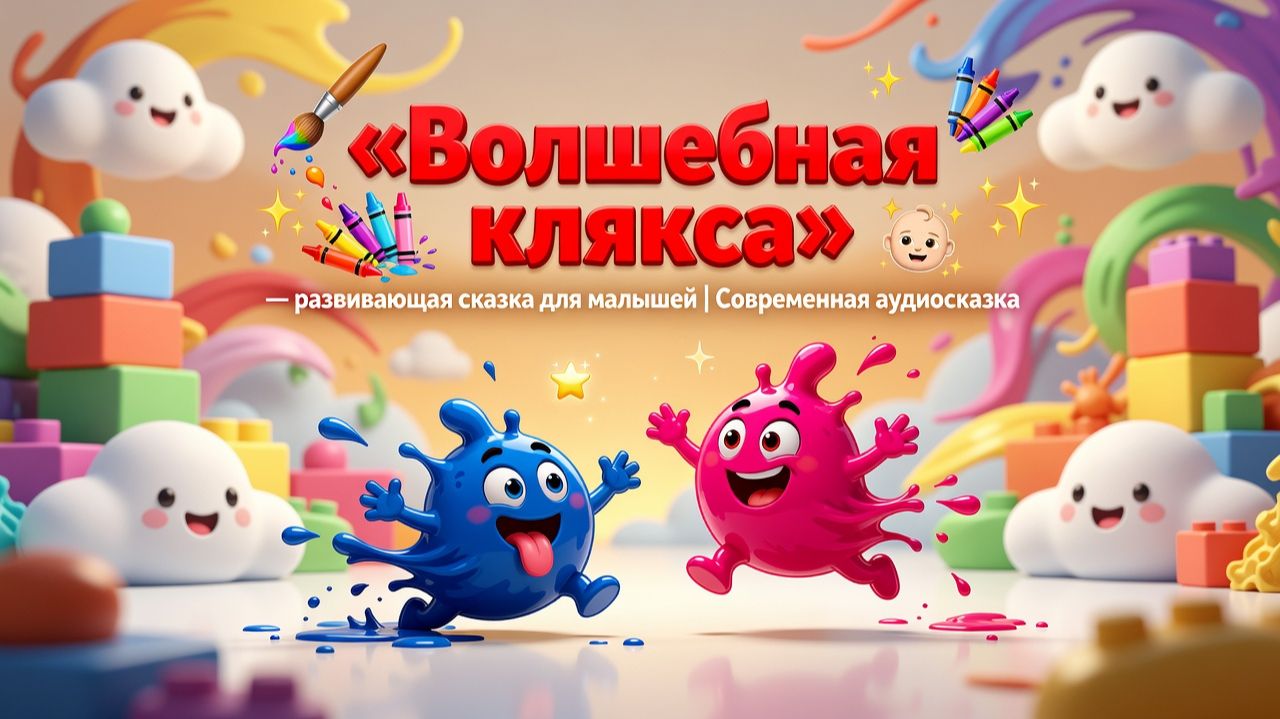 🎨🖌️👶✨ «Волшебная клякса» — развивающая сказка для малышей | Современная аудиосказка