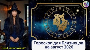 БЛИЗНЕЦЫ - гороскоп на август 2026