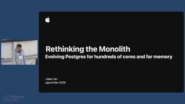 Rethinking the Monolith- Evolving Postgres for Hundreds of Cores and Far Memory смотреть онлайн