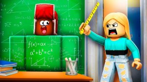 БЕШЕНЫЙ УЧИТЕЛЬ БЕЖИТ ЗА ТОБОЙ!😱  СБЕГИ ИЛИ ПРОИГРАЕШЬ! РОБЛОКС