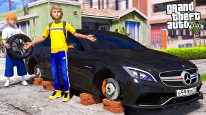 ОПЕРСКАЯ ЕЗДА В GTA 5 - НЕИЗВЕСТНЫЙ ПРОКОЛОЛ КОЛЕСА НА MERCEDES CLS 63 АХМЕДА! КТО ЭТО БЫЛ!? 🌊ВОТЕР