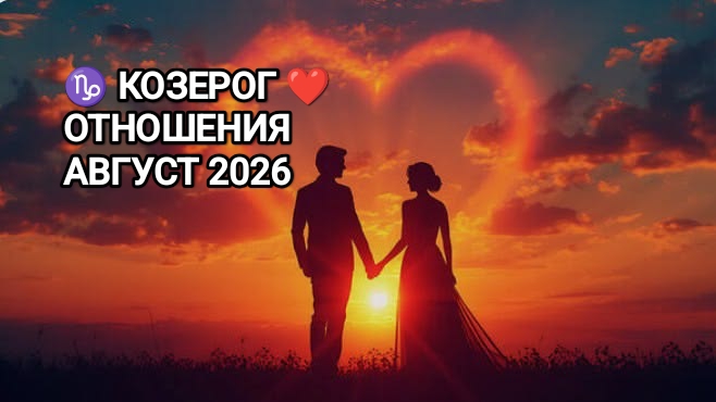 ♑ КОЗЕРОГ ❤️ ОТНОШЕНИЯ АВГУСТ 2026 смотреть онлайн