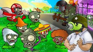 Растения против Зомби Mod Zomplant vs. Zombotany Plants vs. Zombies Survial Day (1 - 5)