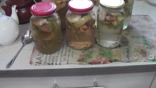Компот махито из яблок
