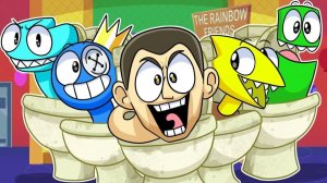 СКИБИДИ ТУАЛЕТЫ ЗАРАЗИЛИ РАДУЖНЫХ ДРУЗЕЙ! | Rainbow Friends 2 — Анимации на русском