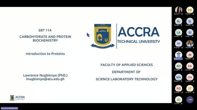 SBT 114 Carbohydrate and Protein Biochemistry - Introduction смотреть онлайн