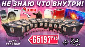 ЧУДО ТЕЛЕЖКИ в АШАН как MYSTERY BOX!😱 А Внутри Техника, Товары для дома и др.. КУПИЛА 10 ШТУК!
