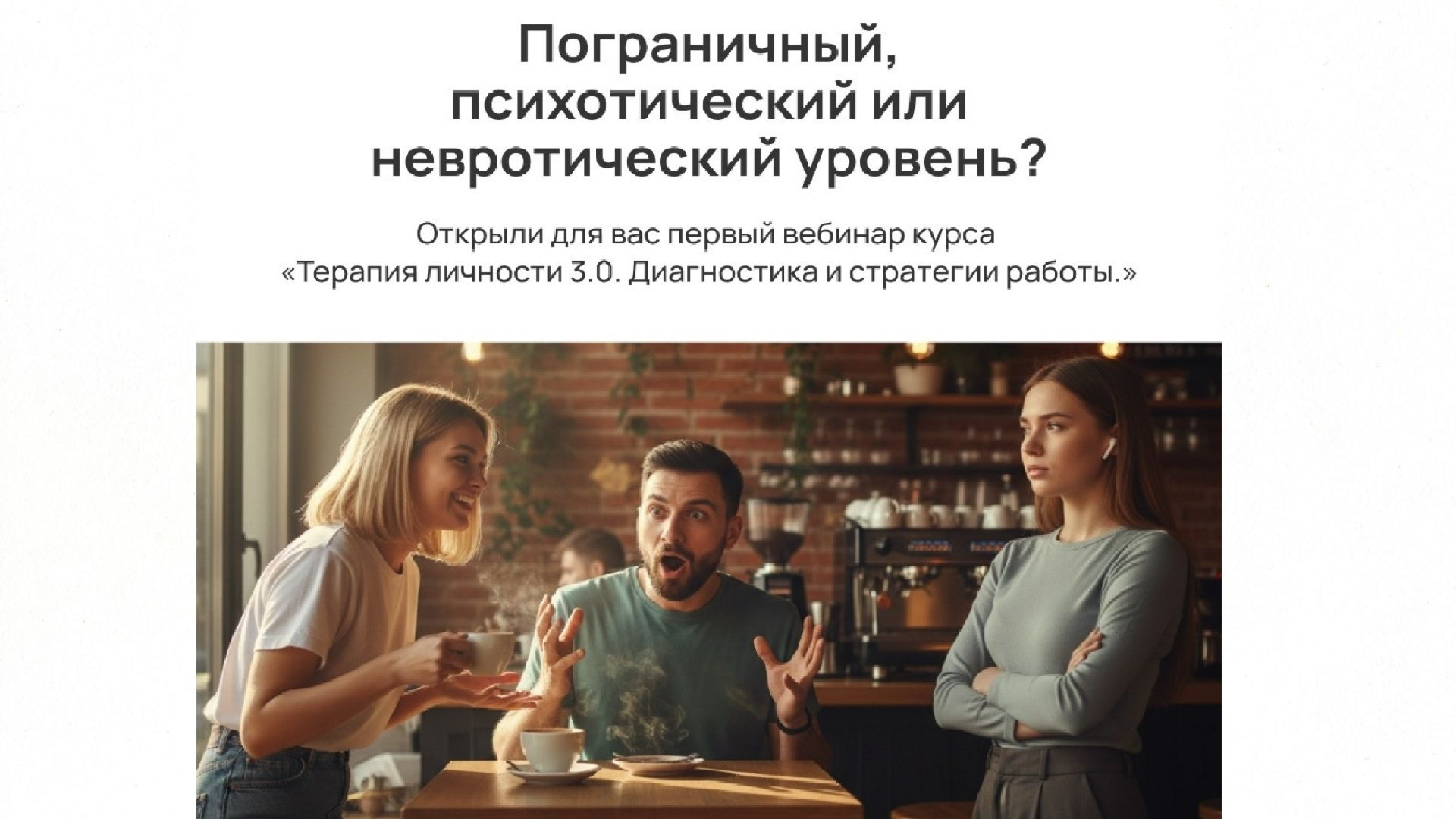 Пограничный, психотический или невротический уровень
