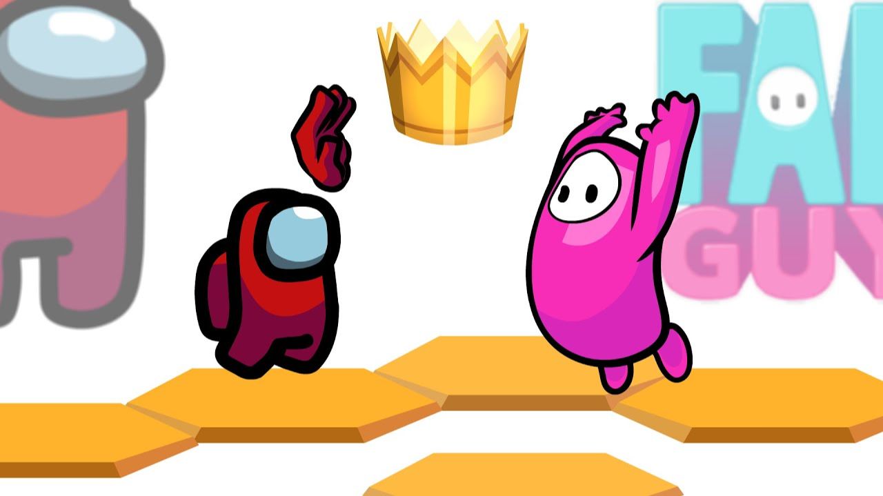 АМОГУС убивает Персонажей игры FALL GUYS!!! смотреть онлайн