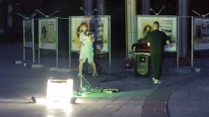 Ялтинские скрипачи вечером на центральной набережной 23.07.2026