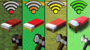 Новая кровать с другим Wi-Fi в эксперименте Minecraft